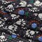 1 Yard Blackened Pearl Multi Color Tossed Floral Gingham Silk Georgette Fabric 44 Inch Width